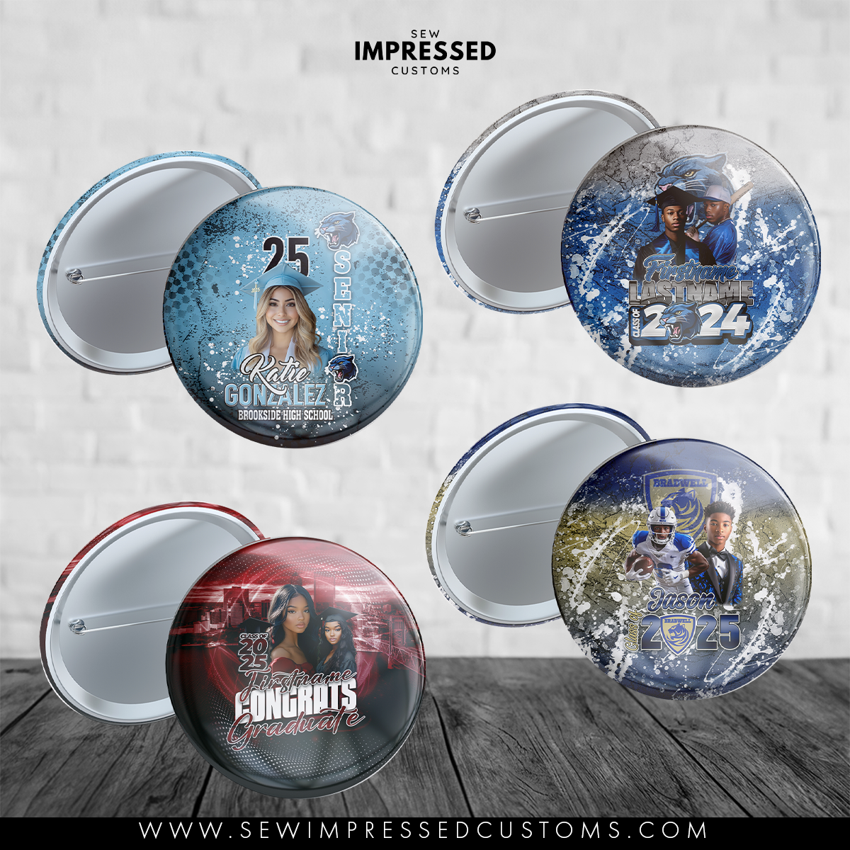 Custom Graduation Button