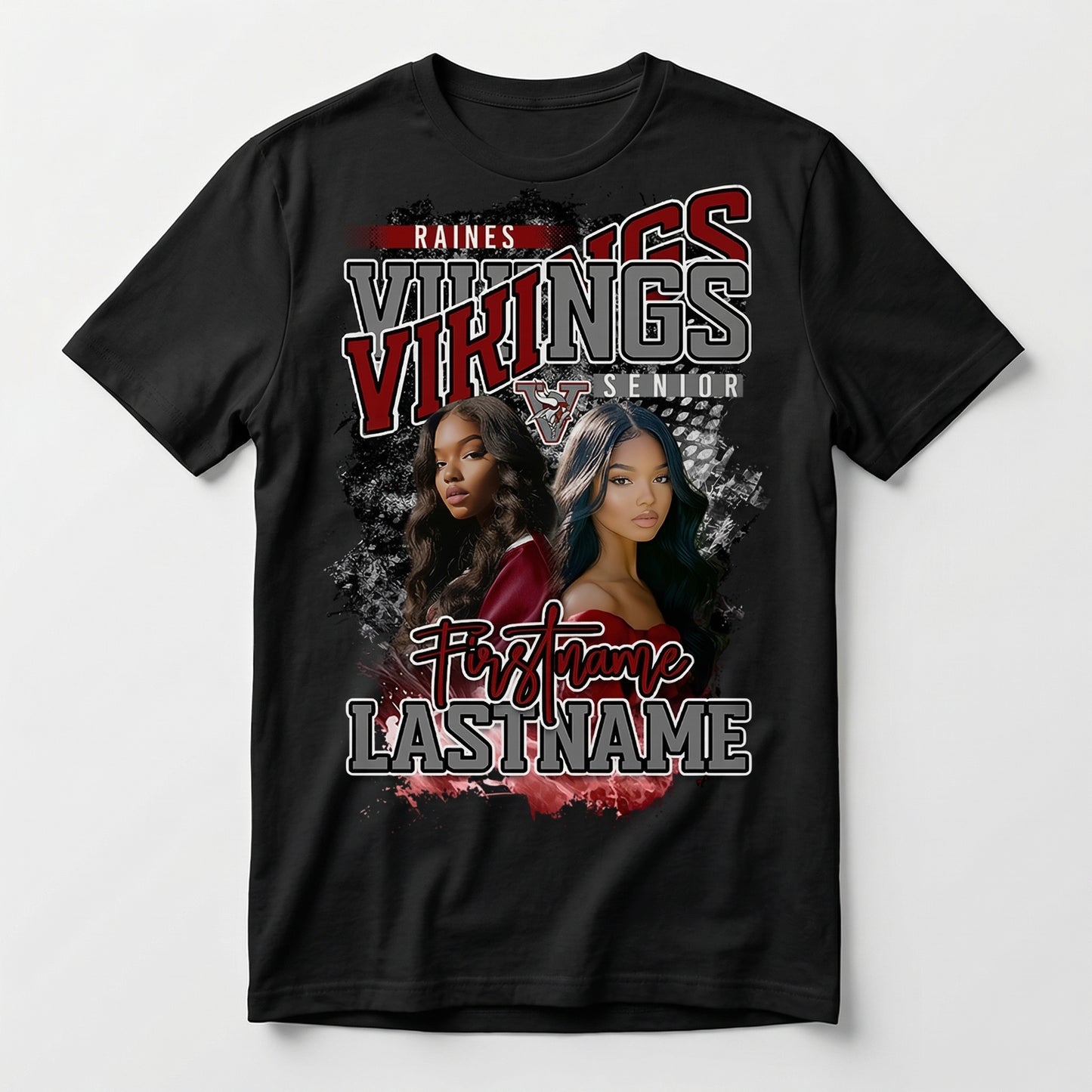 2026 Custom Graduation Center Print T-Shirt – Premium Photo & Name Design (Copy)