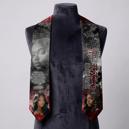 Custom Graduation Stole – Premium Full Sublimation Photo Stole