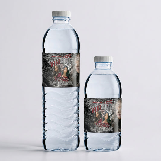 Custom Graduation Water Bottle Labels – Personalized Party Favor Wraps