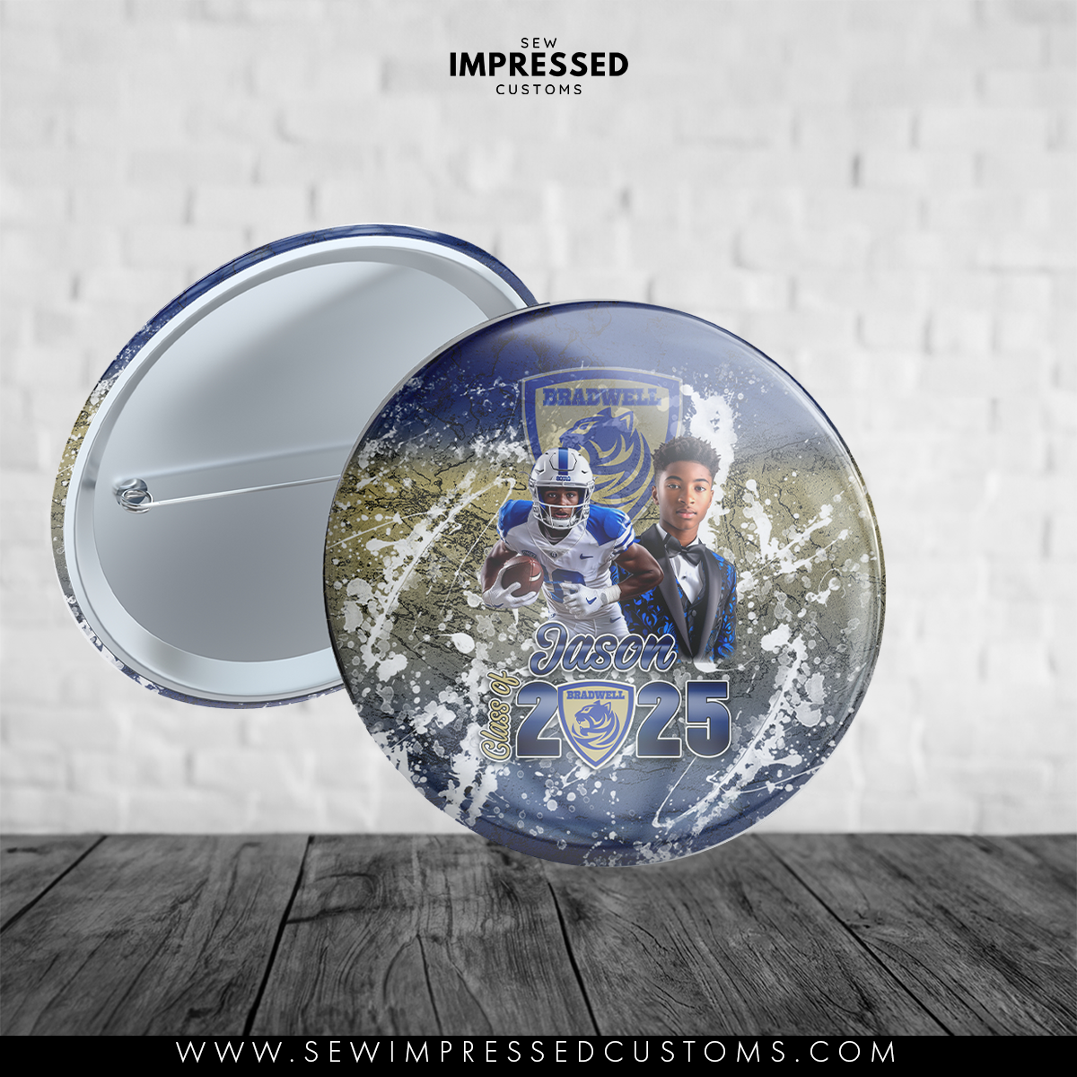 Custom Graduation Button
